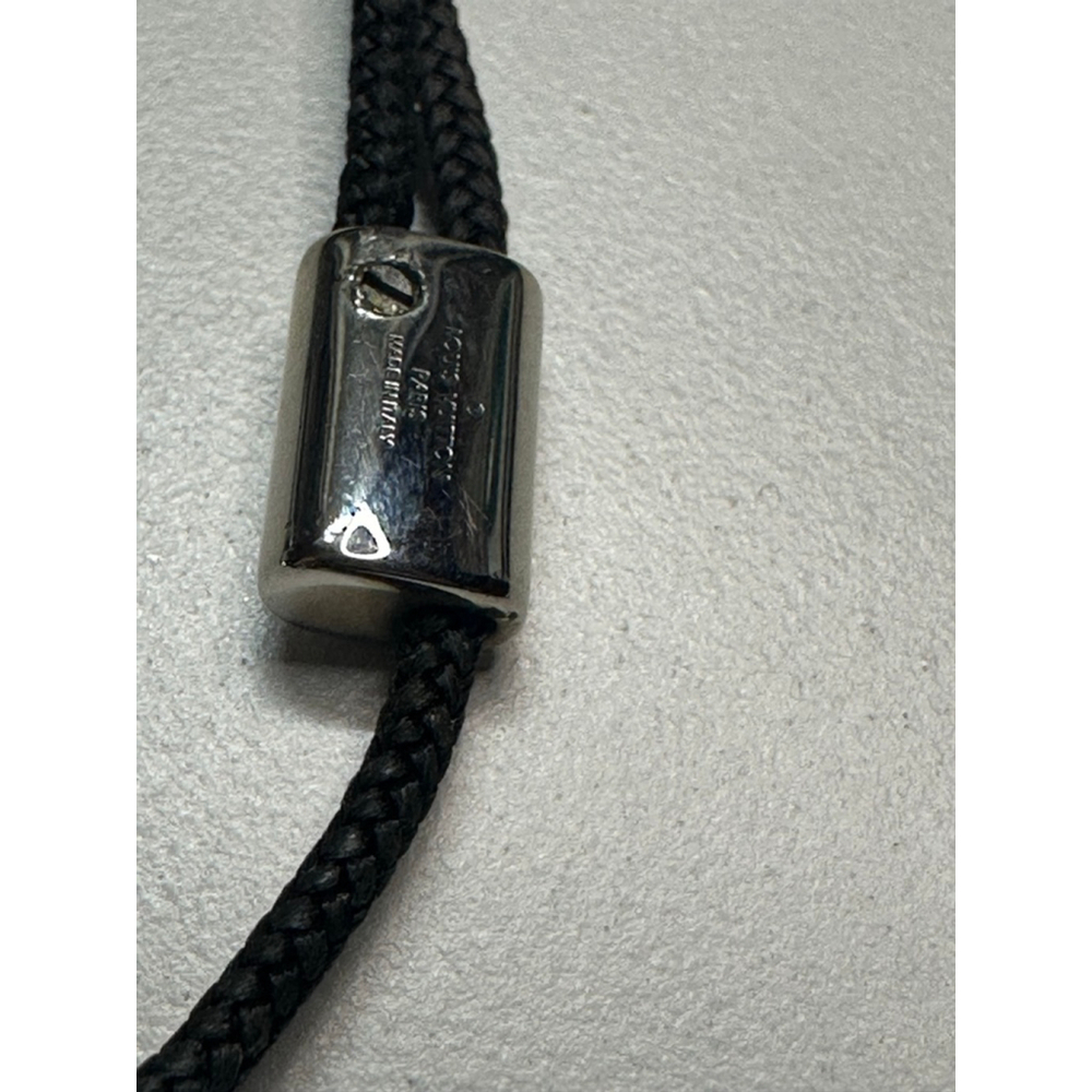 Women's Louis Vuitton Black & Silver Cord Necklace, One Size - Picture 3 of 7